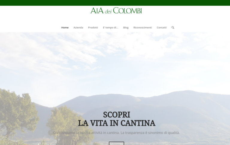 Il sito di Aia dei Colombi
