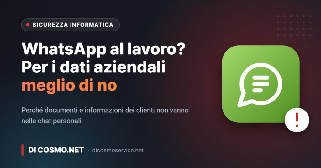 WhatsApp al lavoro? Meglio di no